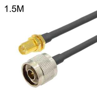 RP-SMA Female To N Male RG58 Coaxial Adapter Cable, Cable Length:1.5m