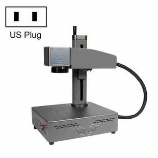 DAJA S4-20W Single Red Light Optical Fiber Laser Marking Machine Small Automatic Carving Machine, Plug Type:US Plug