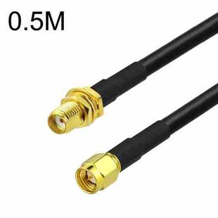 SMA Male To SMA Female RG58 Coaxial Adapter Cable, Cable Length:0.5m