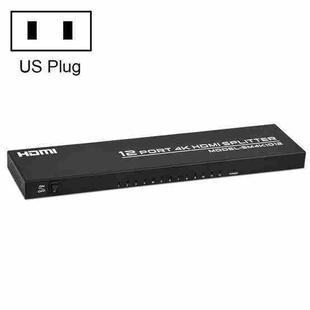 FJGEAR FJ-SM1012 1 In 12 Out 30HZ HDMI 4K HD Audio And Video Splitter, Plug Type:US Plug