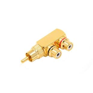 Gold-plated Pure Copper RCA Revolution 2 Female Lotus Audio And Video AV Adapter