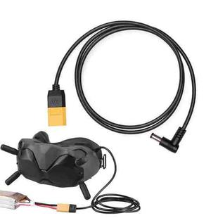 Original DJI FPV Goggles/Goggles V2 Power Cable XT60  To DC Line, Cable Length 1.25m