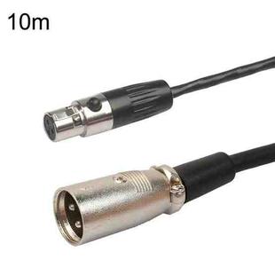 Xlrmini Caron Female To Mini Male Balancing Cable For 48V Sound Card Microphone Audio Cable, Length:10m