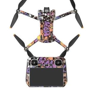 Full Surround Style Waterproof  Sticker For DJI Mini 3 Pro RC With Screen Version(Mn3-12)
