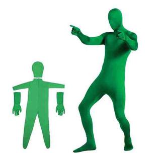 Photo Stretchy Body Green Screen Suit Video Chroma Key Tight Suit, Size: 170cm(Green Split)