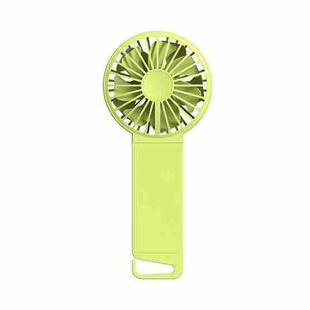 F5 Mute Portable Hand Hold Folding Fan(Fluorescent Green)