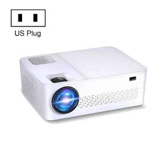 A65Pro 1920x1080P Voice Remote Control Projector Support Same-Screen With RJ45 Port, US Plug(White)