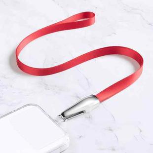 Power Vehicle Mobile Phone Anti-lost Lanyard With Patch,Style: Hanging Neck Model(Lucky Red)