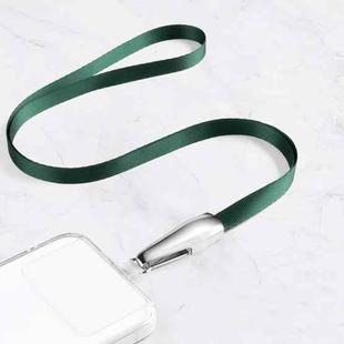 Power Vehicle Mobile Phone Anti-lost Lanyard With Patch,Style: Hanging Neck Model(Dark Green)