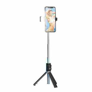 P60D Fill Light Bluetooth Mobile Phone Selfie Stick(Black)