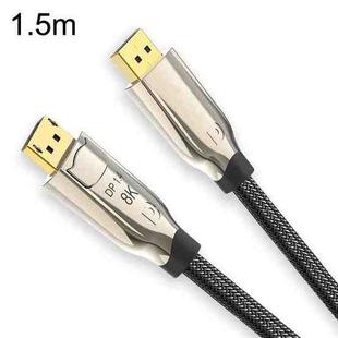 1.5m 1.4 Version DP Cable Gold-Plated Interface 8K High-Definition Display Computer Cable(Gold)