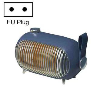 N301 Mini Heater Office Desk Silent Hot Air Heater Household Bedroom Heater EU Plug(Ink Blue)