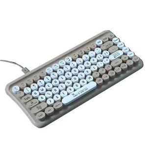 LANGTU L7 85-Key Wired Portable Mini Keyboard(Gray)