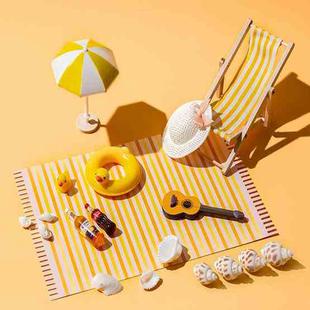 Hardcover Beach Series Photography Props Decoration Still Life Jewelry Food Set Shot Photo Props(Yellow)