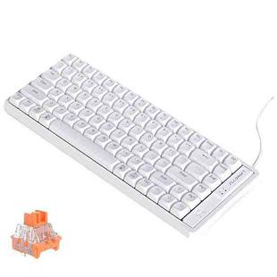 LANGTU GK85 85 Keys Gold Shaft Mechanical Wired Keyboard. Cable Length: 1.5m, Style:No Light Version (White)