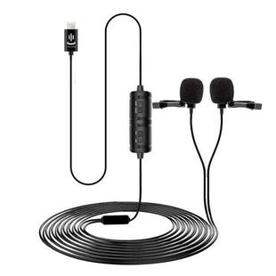 Capacitive Double Microphone Lavalier Microphone Live Game Eat Broadcast Small Microphone