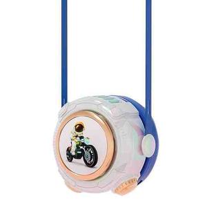 MD666-3 Cartoon Space Capsule Mini Portable Bladeless Hanging Neck Fan(Blue)