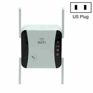 KP1200 1200Mbps Dual Band 5G WIFI Amplifier Wireless Signal Repeater, Specification:US Plug(White)