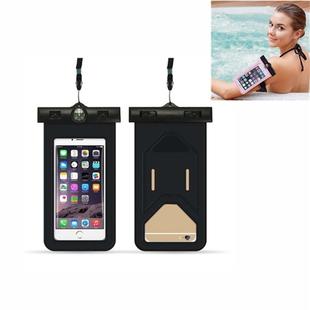 5 PCS  Suitable For Mobile Phones Under 6 Inches Mobile Phone Waterproof Bag With Armband And Compass(Black)