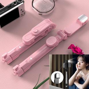 XT05 3-in-1 Multi-function Bluetooth Selfie Stick + Fill Light + Live Broadcast Bracket(Pink)