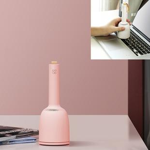 Mini Portable Desktop Vacuum Cleaner Household Cleaning Machine Computer Keyboard Dust Remover(Pink)