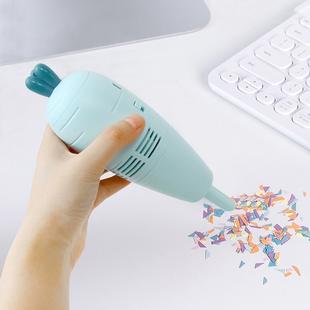 C501 Wireless Car Carrot Vacuum Cleaner USB Charging Desktop Keyboard Cleaning Mini Vacuum Cleaner(Blue)