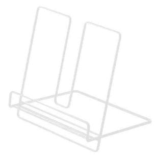Desktop Folding Bookshelf Home Music Stand Phone Tablet Stand(White)