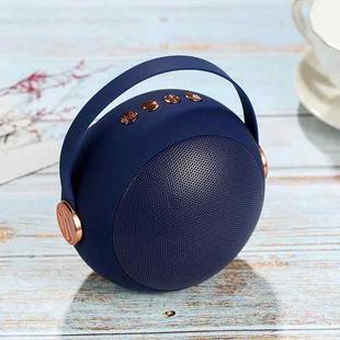 Wireless Bluetooth Speaker Outdoor Card USB Portable Mini Ball Speaker(Blue)