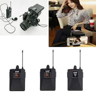 3 in 1 Wireless Recording Microphone SLR Camera Photography Radio Mobile Phone Interview Lavalier Microphone
