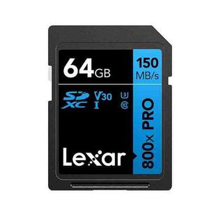 Lexar SD-800X Pro High Speed SD Card SLR Camera Memory Card, Capacity: 64GB