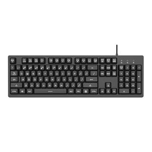 Ajazz DKS100 104 Keys Office Luminous Game Tea Axis Mechanical Keyboard, Cable Length: 1.5m(Black)