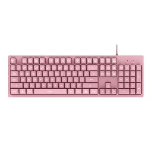 Ajazz DKS100 104 Keys Office Luminous Game Tea Axis Mechanical Keyboard, Cable Length: 1.5m(Cherry Blossom Powder)