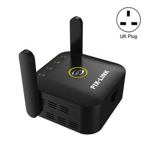 PIX-LINK WR22 300Mbps Wifi Wireless Signal Amplification Enhancement Extender, Plug Type:UK Plug(Black)