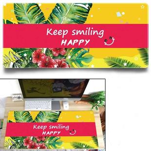 Office Heat Transfer Cute Mouse Pad Desk Mat, Colour: 1000x500x3mm(Keep Smiling)