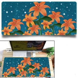 Office Heat Transfer Cute Mouse Pad Desk Mat, Colour: 1200x600x3mm(Star Flower)
