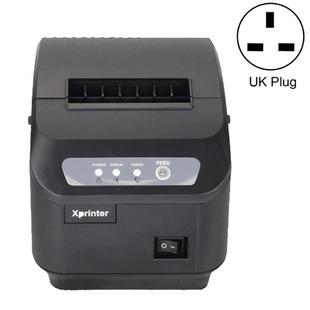 Xprinter XP-Q200II Thermal Small Receipt Printer Catering And Kitchen Receipt Printer 80mm Cutter, Interface Type:LAN Interface(UK Plug)