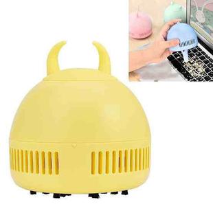 Cartoon Animal Desktop Cleaner Office Student Portable Automatic Charging Mini Rubber Confetti Vacuum Cleaner(Mountain Cow)
