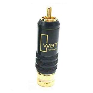 2pcs WBT-0144 RCA Lotus Plug AV Audio and Video Plug(Black)