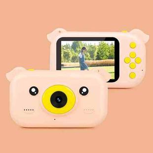 2.4 inch Screen 1080P High-definition Shatter-resistant Ultra-thin Children Camera HD Photo and Video, Style:16GB(Orange Pink)