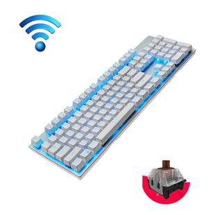 MOTOSPEED GK89 104 Keys 2.4G Wireless Dual-mode Office Gaming Mechanical Keyboard(White tea shaft)
