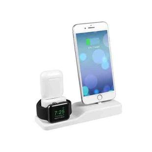 Mobile Phone Charging Stand for iPhone / Apple Whtch / AirPods(White)