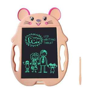 9 inch Children Cartoon Handwriting Board LCD Electronic Writing Board, Specification:Monochrome Screen(Cute Mouse Pink)