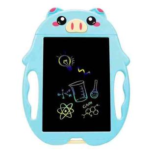 9 inch Children Cartoon Handwriting Board LCD Electronic Writing Board, Specification:Color  Screen(Blue Pig)