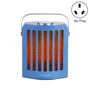 FUSHIAI Office Table Mini Small PTC Heater Desktop Quick Heat Silent Heater, Style:AU Plug(Blue)