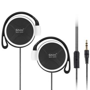 Shini Q940 3.5mm Super Bass EarHook Earphone for Mp3 Player Computer Mobile(White No Mic)