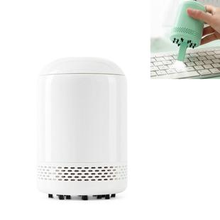 USB Rechargeable Desktop Vacuum Cleaner Mini Keyboard Cleaner(Pearl White)