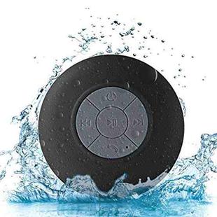 Mini Portable Subwoofer Shower Wireless Waterproof Bluetooth Speaker Handsfree Receive Call Music Suction Mic for iPhone Samsung(Black)