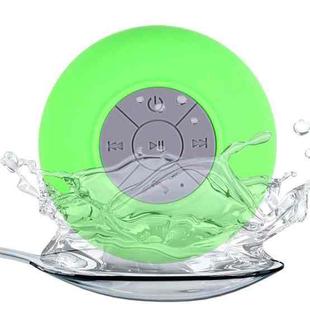 Mini Portable Subwoofer Shower Wireless Waterproof Bluetooth Speaker Handsfree Receive Call Music Suction Mic for iPhone Samsung(Green)