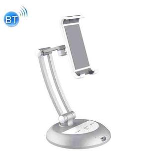 BH-41 Bluetooth Speaker Desktop Holder For 4.5-11 Inch Mobile Phone/Tablet(Silver)