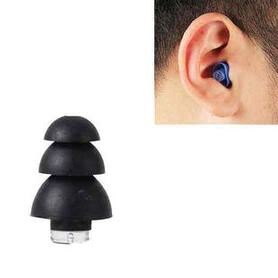 Anti-Noise Sleep Earplugs Silicone Soundproof Earplugs Industrial Noise Cancelling Silent Earplugs(Black)